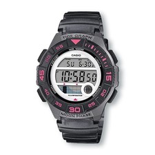 CASIO LWS1100H-8A Orologio sportivo grafico marea/fasi lunare, grigio/rosa