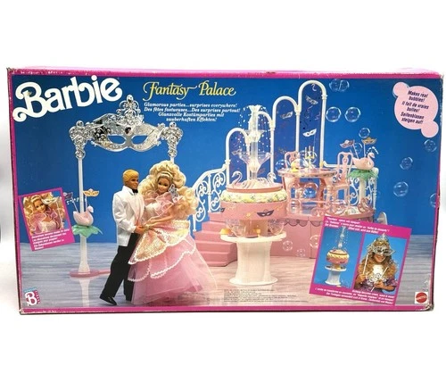 Barbie Fantasy Palace Playset 1990 Vintage Mattel Rare Euro Set New Sealed QK