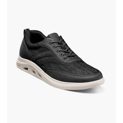 Nunn Bush Ponte Knit Moc Toe Sneaker Lightweight Black Multi 85116-009