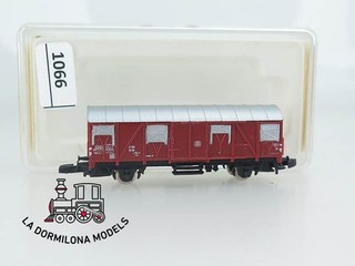 ZM1066 ESCALA Z Märklin 8605 Vagon Cerrado Tipo Gbrs de la DB OVP