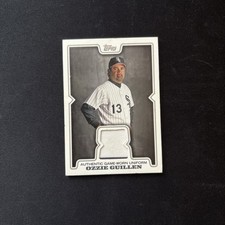 2008 Topps Game Worn Relic Ozzie Guillen #TR-OG White Pinstripes White Sox
