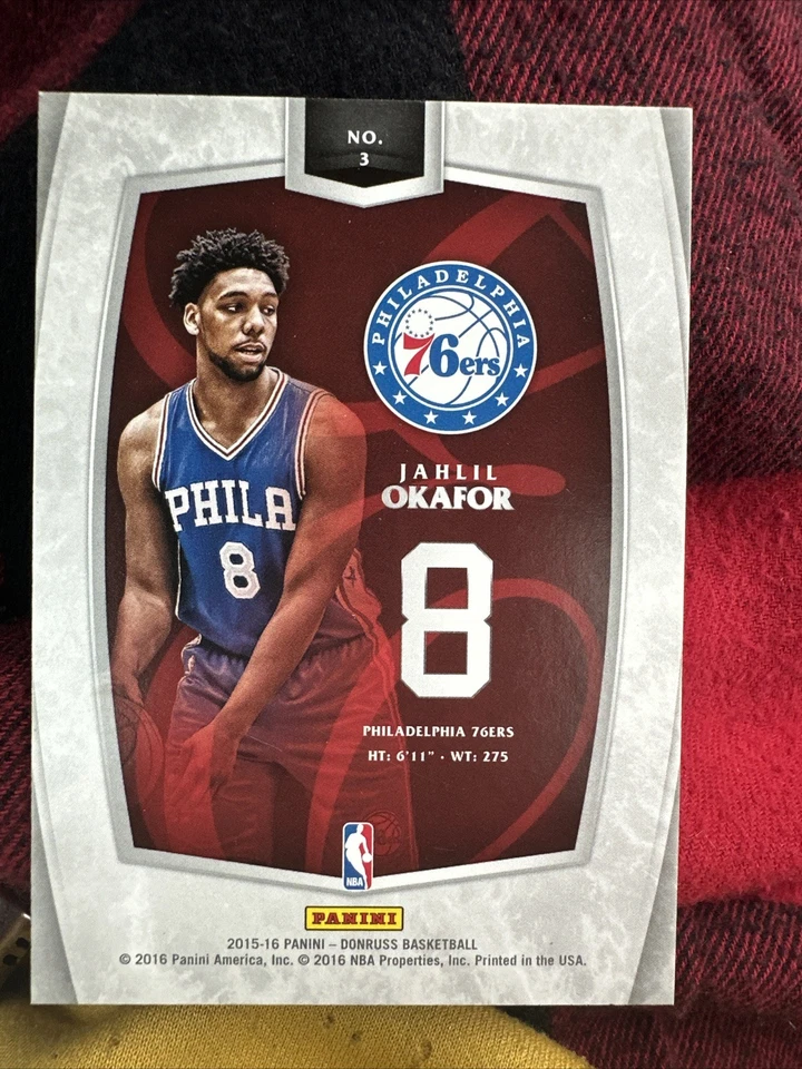2015-16 Panini Donruss - Franchise Futures Jahlil Okafor #3 (RC) - Image 2 of 2