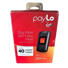 Samsung Entro Flip Phone Paylo Virgin Mobile Color Display Black Speakerphone