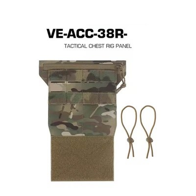 Multi-Purpose MOLLE Chest Rig Panel with Magic Fastener and Storage Pockets