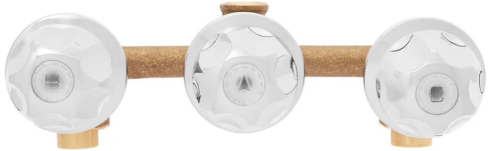 Kingston Brass EF110 Saloon 3-Handle Tub & Shower Faucet, 5", Polished Chrome - Image 4 of 4