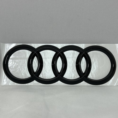 #ad Front Rear Adhesive 4Ring Emblem for Audi A3 A4 A5 A6 Q3 Q5 R8 192mmx66mm $29.99