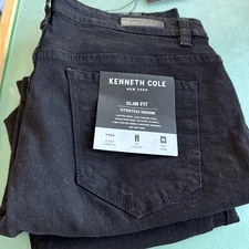 Kenneth Cole New York Men's Slim Fit Jeans Size 34x32 Tapered Stretch Denim
