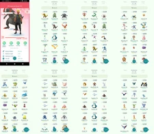 Pokémon Acc Go - Lvl34 - 29 Shiny - 11 Legendary