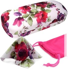 Rachel Rowberry Floral Hard eyeglass case Medium, 1- Cranberry Rose