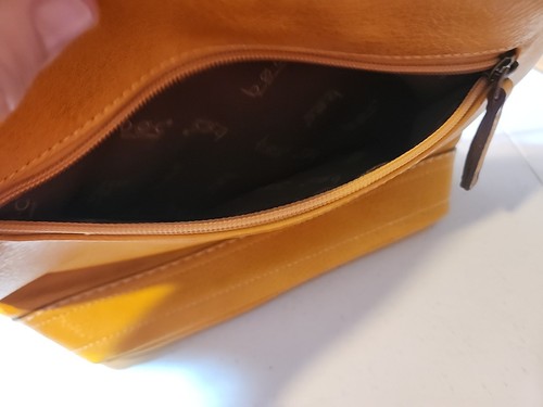 Boho Born Concept Crossbody Adj. Schultertasche Handtasche dunkelgelb/gold Quaste Boho - Bild 5 von 14