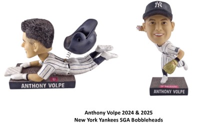 New York Yankees Anthony Volpe Sliding 2025 + Gold Glove 2024