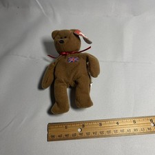 TY Beanie Baby - BRITANNIA the Bear UK Exclusive 8.5 inch -MWMTs Stuffed Toy