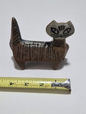 Vintage Gustavsberg Ceramic Figurine Lisa Larson Cat Lilla Zoo 1950s SWEDEN