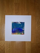 Original Abstract Acrylic Painting 4x4 Signed , Mounted, Small, Affordable ART
