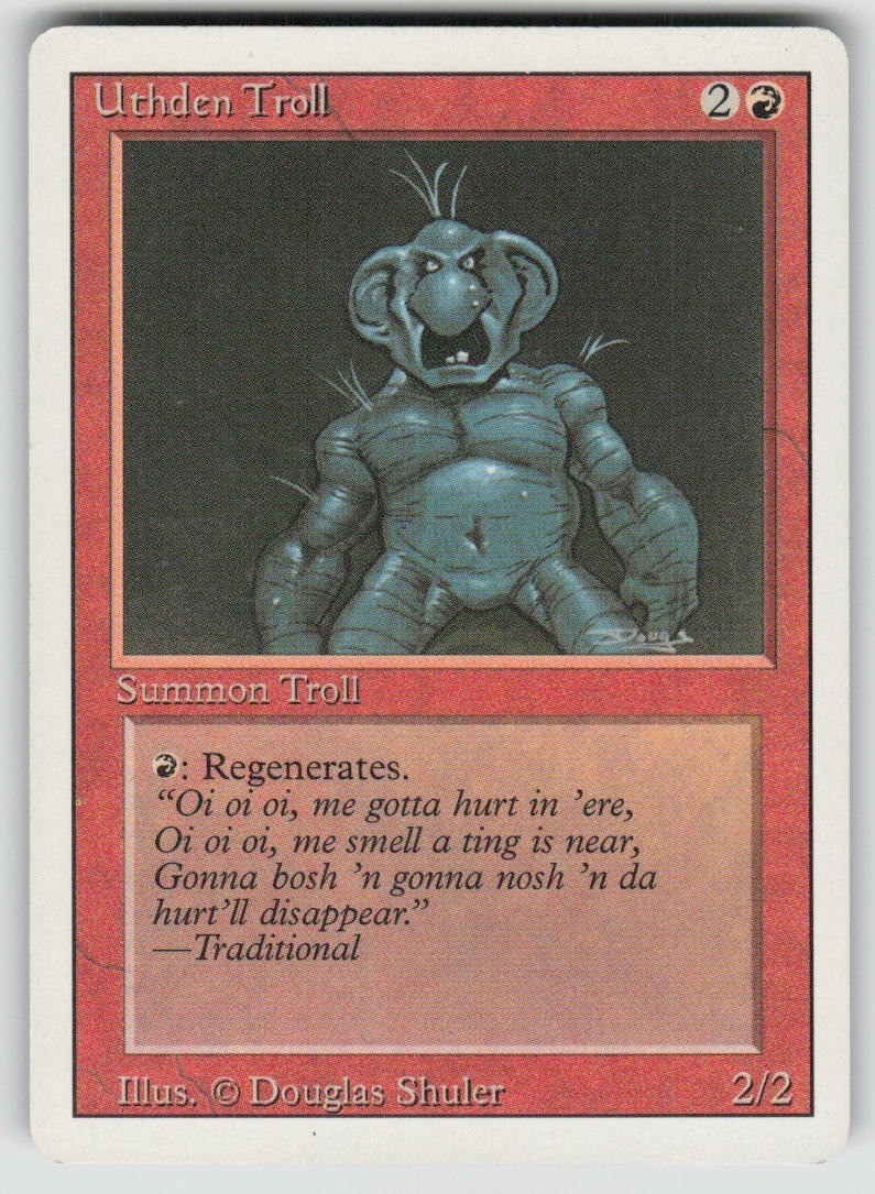 Uthden Troll Revised Edition Magic: The Gathering TCG Lightly Played