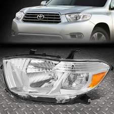 FOR 08-10 TOYOTA HIGHLANDER OE STYLE FRONT HEADLIGHT HEADLAMP LEFT TO2518117