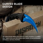 7.5" Military Combat Tactical Karambit Fixed Blade Neck Knife with Sheath Blue — photo 5