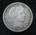 1916-D Barber Quarter * Better Grade * Partial Liberty * 6300