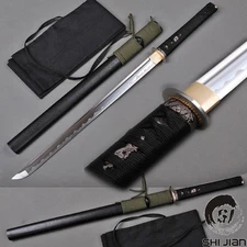 Japanese Samurai Ninja Sword Carbon Steel Practical Wakizashi Sharp Full Tang