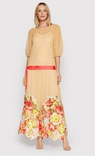 Blugirl Blumarine Rare Sheer Floral Maxi Dres...