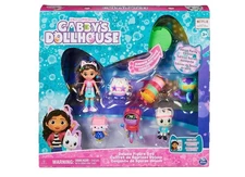 Gabbys Dollhouse Dance Party Theme Figure Set with a Gabby Doll 6 Cat Toy Fig
