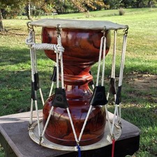 Korean Janggu Traditional Hourglass Drum Double-Head Instrument Used