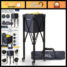 Navy Blue Wheeled Pickleball Caddy Cart & Sto...