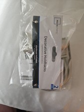 2 Pcs Metal Curtain Holdbacks - Wall Mounted Drapery Tiebacks with S...