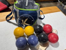 Kelsyus Bocce Ball Set of 9 Plus Tote Bag Backyard Game 626