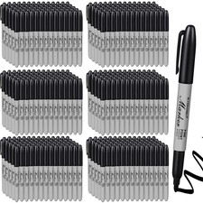 300 Pack Permanent Markers Bulk Black Permanent Marker Set Fine Point Marker