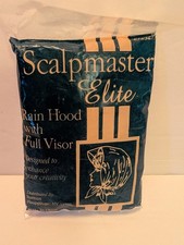 SCALPMASTER ELITE Rain Bonnet Hood Full Visor Clear Sealed package NOS
