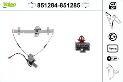 VALEO 851284 Elektrischer Fensterheber Vorne Links