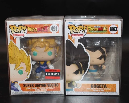 Funko Pop! Dragon Ball Z Super Set de 2: Gogeta 1863 y Super Saiyan Vegito 491