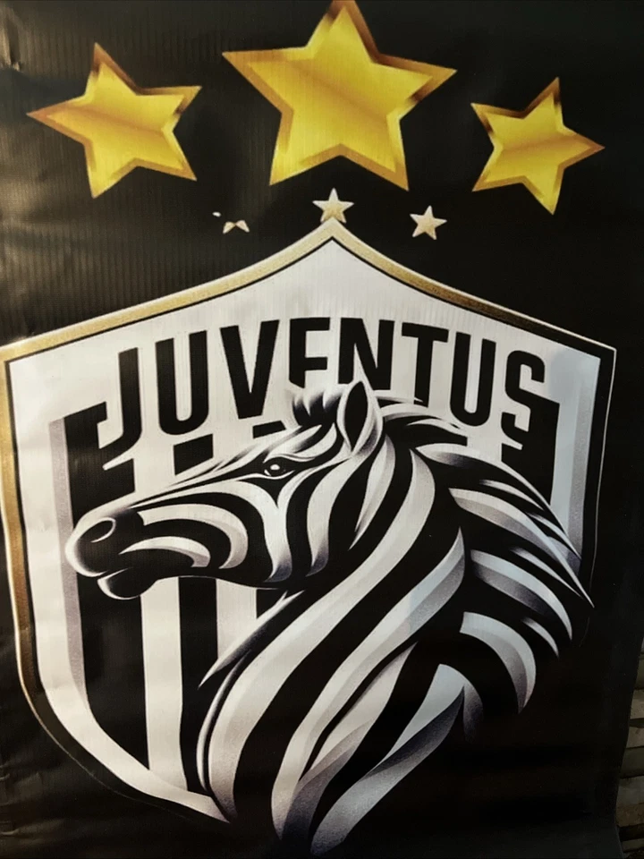 JUVENTUS Fútbol CLUB ITALIANO Banner Personalizado 3x 2 Pies Vinilo Colgar Hombre Cueva ⚽️ Foto 3 de 4