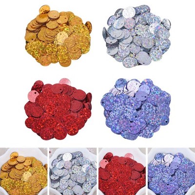 300 Stück 10 mm flache runde lose Pailletten DIY Braut-Pailletten-Pailletten