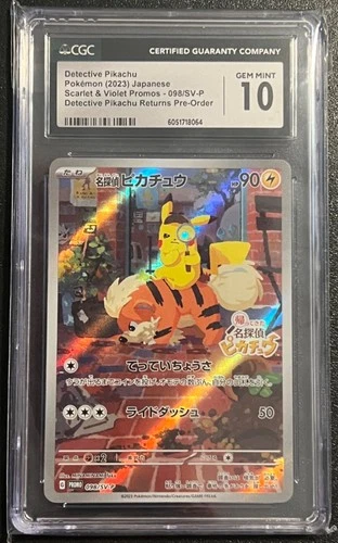 Pokemon Detective Pikachu Returns 098/SV-P CGC 10 Gem Mint Japanese Promo SV2023