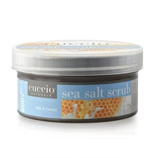 Cuccio Naturale Sea Salt Scrub - Milk & Honey, 19.5 Oz.