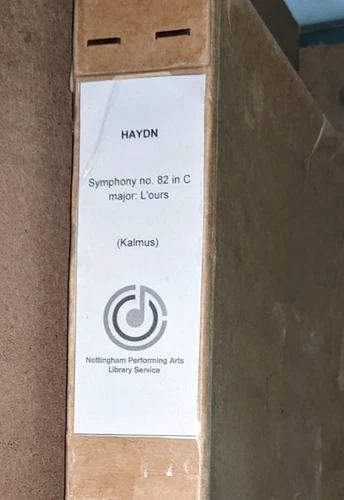 Orchestral Score: Haydn - Symphony No.82 in C Major L'ours (Kalmus)
