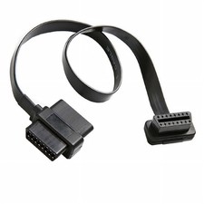 L19C OBD2 Splitter Verlängerungskabel 16Pin OBD II Adapter 30cm Y-Kabel Auto KFZ