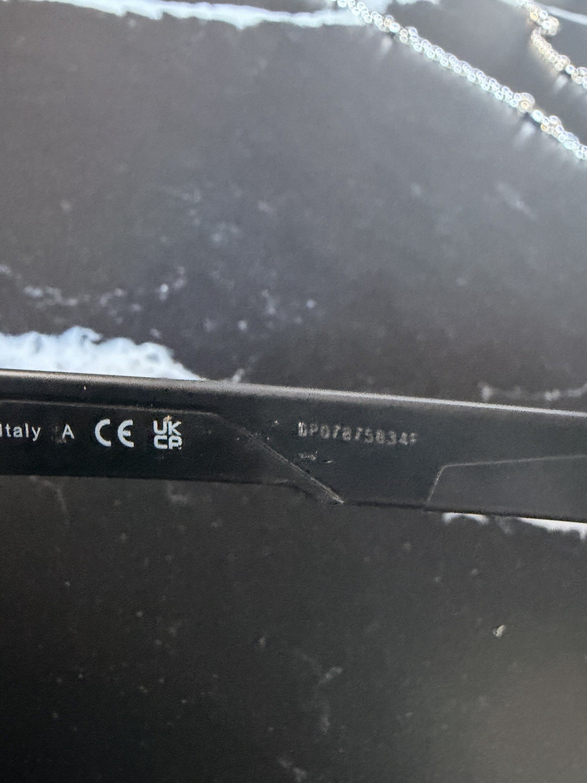 Prada SPS 01Y Shield Black Plastic Men's Sunglasses Purple Mirrored Lens 130mm thumbnail 9