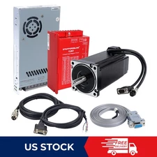 Nema 34 12Nm 1700oz.in Closed Loop Stepper Motor Kit V2.0 w/ Power Supply