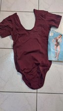 NWT Danskin Leotard NOS Vintage Sz small wine Red Burgundy Leotard