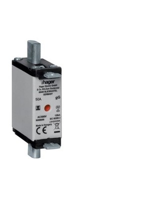 Hager LNH0050MK NH-Sicherungseinsatz NH000 gG 500V 50A Iso-Griff