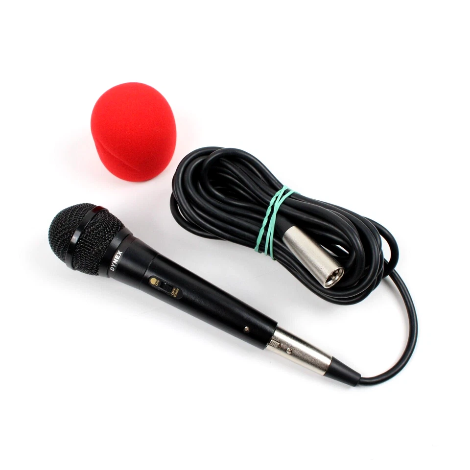 Micrófono Dinámico Unidireccional Dynex DX-M1112 con Cable COMO NUEVO Foto 2 de 4