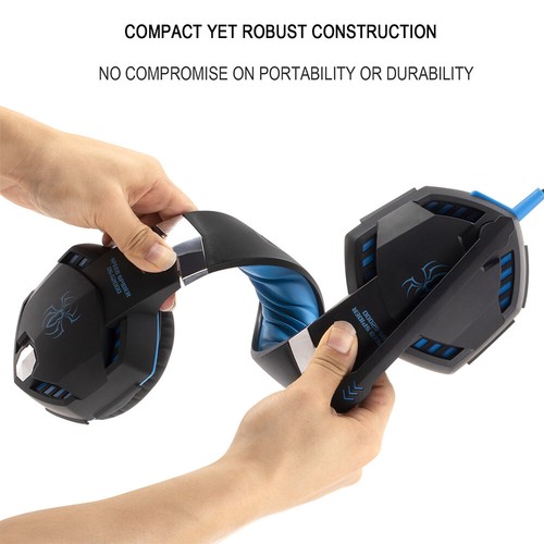 Gaming Headset Gaming Kopfhörer mit Mikrofon HD Stereo LED für PS4 PC Xbox One - Bild 6 von 12
