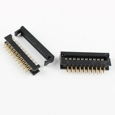 100Pcs 2.54mm Pitch 2x10Pin 20 Pin Male Header FD IDC Cable Transition Connector
