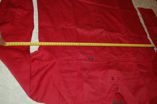 Gas, Camicia uomo, Rosso, Cotone, Tg 42, mai indossata - Foto 4 di 8