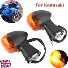 For Kawasaki Ninja ZX-7R ZX-9R ZX-12R Front Turn Signal Indicator Light Lamp Set