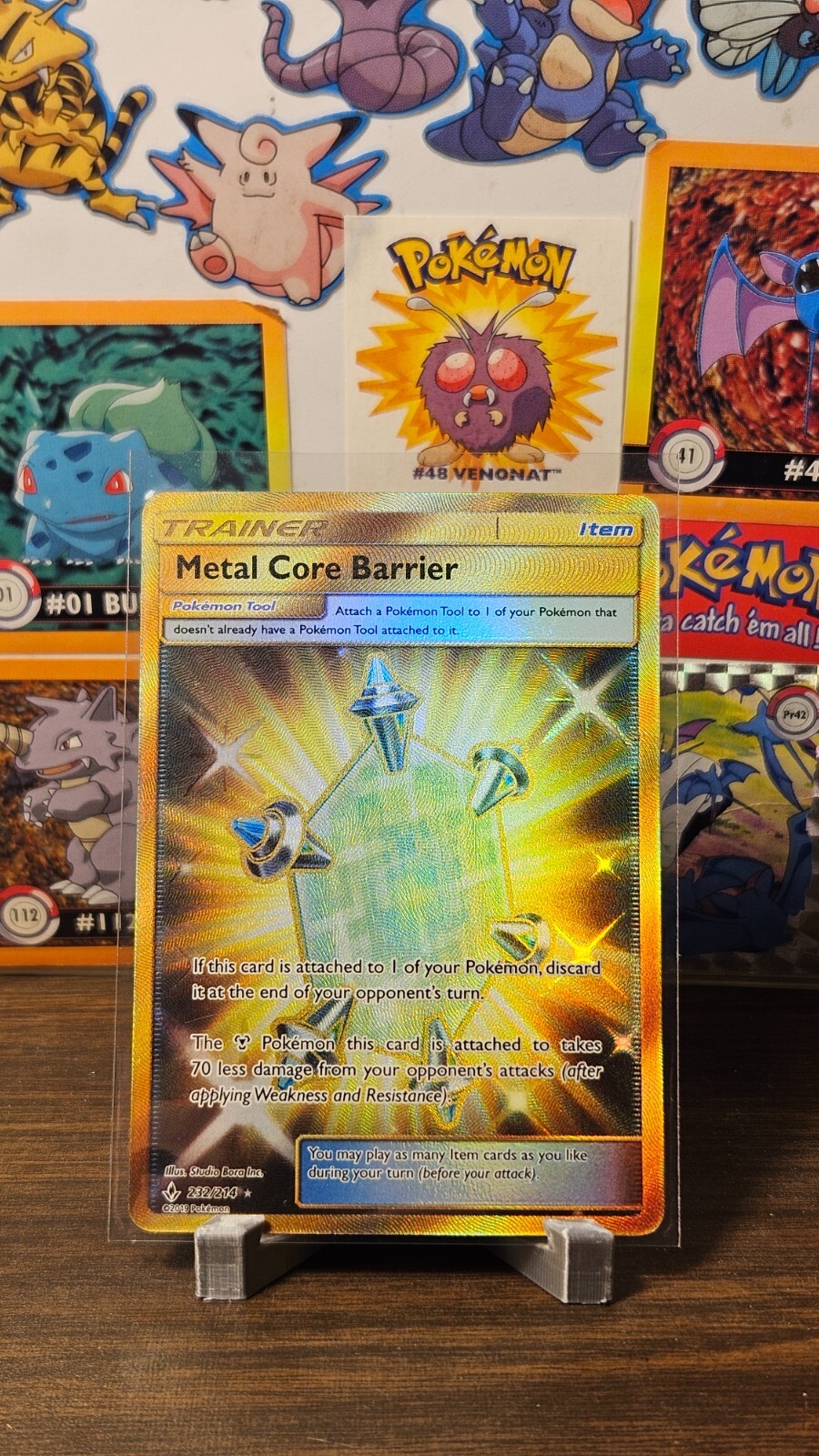1x Pokemon SM10 Metal Core Barrier (232/214) - near mint holofoil