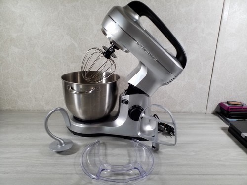 Hamilton Beach 63393 Miscelatore da banco 4 Qt 300W 7 velocità, Argento (scatola aperta) - Foto 5 di 10